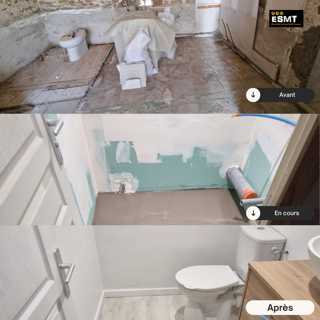 Rénovation salle de bain et wc